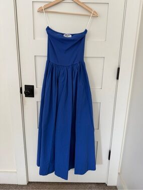 Double Zero Royal Blue Spaghetti-Strap Casual Dress